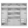 Guarda Roupa Casal Grande Master New 8 Portas 4 Gavetas c/ Espelho Santos Andira Imagem de Guarda Roupa Casal Grande Master New 8 Portas 4 Gavetas c/ Espelho Santos Andira