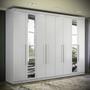 Guarda Roupa Casal Grande Master New 8 Portas 4 Gavetas c/ Espelho Santos Andira Imagem de Guarda Roupa Casal Grande Master New 8 Portas 4 Gavetas c/ Espelho Santos Andira