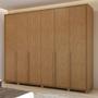 Imagem de Guarda-Roupa Casal Imperatore 6 Portas 6 Gavetas 100% Mdf 81668.284 Amêndoa Clean -  Móveis Lopas