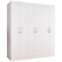 Imagem de Guarda-roupa Casal Lara 6 Portas 100% Mdf Branco - Panorama Móveis