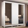 Imagem de Guarda-Roupa Casal Madesa Lyon 3 Portas de Correr com Espelhos 2 Gavetas com Pés