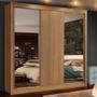 Imagem de Guarda-Roupa Casal Madesa Lyon Plus 3 Portas de Correr com Espelhos 4 Gavetas