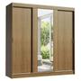 Imagem de Guarda-Roupa Casal Madesa Reno 3 Portas de Correr com Espelho