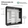 Guarda-Roupa Casal Madesa Reno 3 Portas de Correr com Espelho Imagem de Guarda-Roupa Casal Madesa Reno 3 Portas de Correr com Espelho