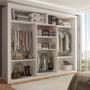 Imagem de Guarda-Roupa Casal Melissa 3 Portas com Espelho Branco - Panorama Móveis