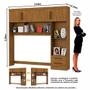 Imagem de Guarda Roupa Casal Modulado 4 Portas com Cama Hércules 4 Portas e 4 Gavetas com Espelho Cinamomo