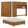 Imagem de Guarda-Roupa Casal Modulado 5 Portas com Cama Hercules 4 Portas 4 Gavetas