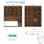 Guarda-roupa Casal Modulado Lugano com Espelho - Santos Andirá Imagem de Guarda-roupa Casal Modulado Lugano com Espelho