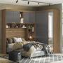 Guarda-roupa Casal Modulado Lugano com Espelho - Santos Andirá Imagem de Guarda-roupa Casal Modulado Lugano com Espelho