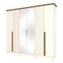 Imagem de Guarda Roupa Casal Napoli 6 Portas Off White Nature - Henn