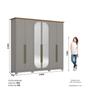 Imagem de Guarda Roupa Casal Nova York Prime 6 Portas com Amortecimento 6 Gavetas com Usinagem Espresso Móveis
