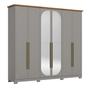 Imagem de Guarda Roupa Casal Nova York Prime 6 Portas com Amortecimento 6 Gavetas com Usinagem Espresso Móveis