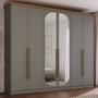 Imagem de Guarda Roupa Casal Nova York Prime 6 Portas com Amortecimento 6 Gavetas com Usinagem Espresso Móveis