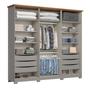 Imagem de Guarda Roupa Casal Nova York Prime 6 Portas com Amortecimento 6 Gavetas com Usinagem Espresso Móveis