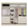 Imagem de Guarda-roupa Casal Oslo 6 Portas 6 Gavetas 100% Mdf Off White - Mademarques