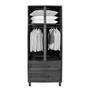 Imagem de Guarda-Roupa Casal Piauí 4 Portas 2 Gavetas 1 Prateleira com Espelhoclean Ypê - Rodmóveis