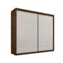 Imagem de Guarda Roupa Casal Porta De Correr Grande Malbec Off White Gold Framar