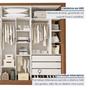 Imagem de Guarda Roupa Casal Premium Ravena 242cm com Espelho 3 Portas 6 Gavetas Espresso Móveis