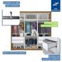 Imagem de Guarda Roupa Casal Premium Sky 205,9cm com com Espelho 3 Portas 4 Gavetas Espresso