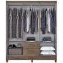 Imagem de Guarda-Roupa Casal Real 6 Portas 2 Gavetas com Espelho Atualle Móveis