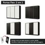Imagem de Guarda Roupa Casal Royale 3 Portas de Correr Preto