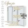 Imagem de Guarda Roupa Casal Spazio 270 Branco Brilho - Lopas