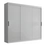 Imagem de Guarda Roupa Casal Vitor em MDF com 3 Portas e 6 Cabideiros Moderna