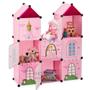 Imagem de Guarda roupa castelo princesas modular organizador brinquedos armario decorativo infantil menina
