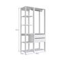 Imagem de Guarda Roupa Closet 2 Peças com 1 Cabideiros 2 Gavetas e 6 Nichos Easy Prodecor