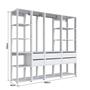 Imagem de Guarda Roupa Closet 4 Peças com 2 Cabideiros 6 Gavetas e 11 Nichos Easy