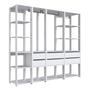 Imagem de Guarda Roupa Closet 4 Peças com 2 Cabideiros 6 Gavetas e 11 Nichos Easy