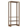 Imagem de Guarda-Roupa Closet com 1 Cabideiro 1 Porta com 2 Prateleiras e 12 Nichos Yes