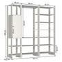 Imagem de Guarda-Roupa Closet com 1 Cabideiro 1 Porta com 2 Prateleiras e 12 Nichos Yes