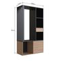 Imagem de Guarda-roupa Closet com 1 Gaveta 1 Cabideiro 2 Prateleiras e 1 Porta Cl100