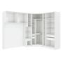 Imagem de Guarda Roupa Closet de Quarto Adapt 7 Peças (5 Armários + 2 Complementos) QCM153 Branco/Macadamia - Kappesberg