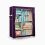 Imagem de Guarda Roupa Closet Dobrável Organizador com Capa de Tecido 2 Portas  ROXO