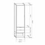 Guarda-Roupa Closet Industrial Mital 1 PT 2 GV Off White e Dourado - Mobly Imagem de Guarda-Roupa Closet Industrial Mital 1 PT 2 GV Off White e Dourado