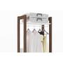 Imagem de Guarda Roupa Closet Modulado AZ1011 c/ 2 Gavetas e 1 Prateleira cor Amêndoa/Branco - Tecno Mobili