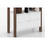 Imagem de Guarda Roupa Closet Modulado AZ1011 c/ 2 Gavetas e 1 Prateleira cor Amêndoa/Branco - Tecno Mobili
