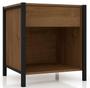 Imagem de Guarda Roupa Closet Modulado Barcelona Com 2 Mesas De Cabeceira Preto Demolição Artefamol