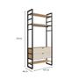 Imagem de Guarda-Roupa Closet Modulado Industrial Philly 2 GV Cedro e Off White 101 cm
