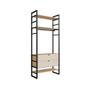 Imagem de Guarda-Roupa Closet Modulado Industrial Philly 2 GV Cedro e Off White 101 cm