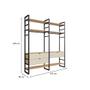 Imagem de Guarda-Roupa Closet Modulado Industrial Philly II 3 GV Cedro e Off White 197 cm