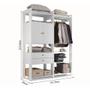 Imagem de Guarda Roupa Closet Modulado Toronto Branco - Luapa