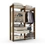 Imagem de Guarda Roupa Closet Modulado Toronto Malbec/off White - Luapa