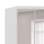 Imagem de Guarda-Roupa Closet Modulado Virtual com Espelho 2 PT 3 GV Branco Fosco e Amadeirado