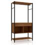 Imagem de Guarda Roupa Closet Paris Tubular 02 Gavetas Preto Demolição Artefamol