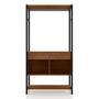 Imagem de Guarda Roupa Closet Paris Tubular 02 Gavetas Preto Demolição Artefamol