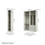 Imagem de Guarda Roupa Closet sem Portas Canto em U com 5 Peças, 6 Gavetas, 5 Cabideiros Prime Luciane Móveis