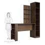 Imagem de Guarda Roupa Closet sem Portas com 6 Prateleiras e Bancada com Painel Prime Luciane Móveis